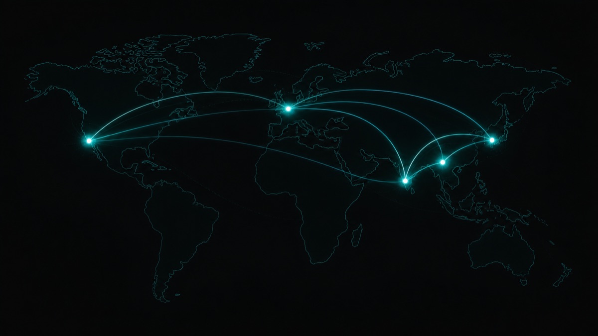 Around-the-clock global delivery network